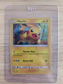 Pikachu SM76 Shining Legends Holo Black Star Promo Pokemon Card NM - Image 3