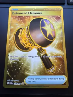 Enhanced Hammer 224/167 Gold Secret Rare Twilight Masquerade Pokemon Card - Image 1