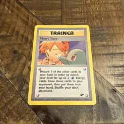 Misty's Tears 118/132 Gym Challenge (1999-2000) Vintage Pokemon TCG Card M/NM - Image 1