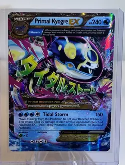 Pokemon TCG Primal Kyogre EX Full Art Holo Card Ultra Rare 55/160 - Image 1