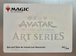 Ran And Shaw - MTG Avatar: The Last Airbender - Art Series 36/54 - Gold Stamped - Image 2
