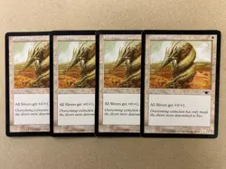MTG 4x Plated Sliver # 19 Legions Pauper Legacy Magic the Gathering x4 HP - Image 1