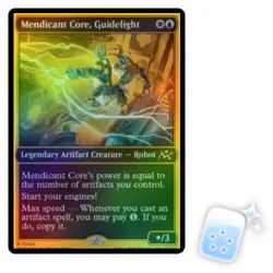 FOIL MENDICANT CORE, GUIDELIGHT (FIRST-PLACE FOIL) Aetherdrift DFT Magic MTG - Image 1