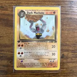 Pokemon TCG Dark Machoke Team Rocket 40/82 1st Edition Vintage (SEE PHOTOS) - Image 1
