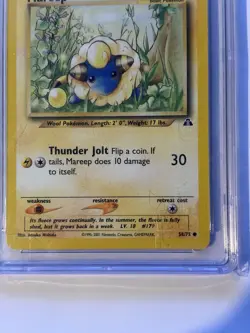 Mareep #58 (Pokemon Neo Discovery) Grade 9 MINT - Image 2