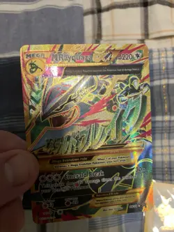 2015 POKEMON XY ANCIENT ORIGINS #98 FULL ART Mega RAYQUAZA - Image 3
