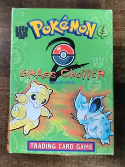 Pokemon TCG Grass Chopper Theme Deck Base Set 2 Open (Missing Coin) - Image 4
