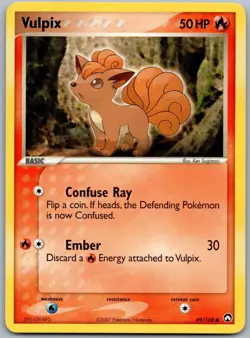 Vulpix - 69/108 - EX Power Keepers - Light Play - Pokemon TCG - Image 1