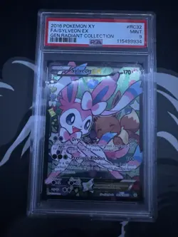 PSA 9 Mint Sylveon EX RC32 - 2016 Pokemon Generations Radiant Collection #RC32 - Image 1