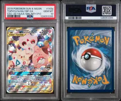 2019 POKEMON SUN & MOON COSMIC ECLIPSE TOGEPI & CLEFFA & IGGLYBUFF GX PSA 10 - Image 3
