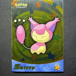 2003 topps Pokemon Advanced Holo Foil #76 Skitty DAMAGED - Image 1