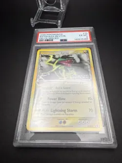 2005 POKEMON EX DELTA SPECIES #13 RAYQUAZA REVERSE HOLO FOIL STAMPED PSA 6 - Image 5