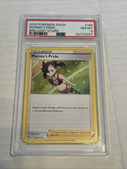 2022 Pokemon SWSH 145 Marnie’s Pride PSA 8 - Image 1