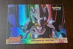 LP! Rainbow Holo Foil Pokemon Topps - Mechanical Mewtwo #6 Mewtwo Strikes Back - Image 1