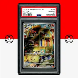 Pokemon PSA 10 Litten AR SV5M 075/071 Cyber Judge Japanese - Image 1