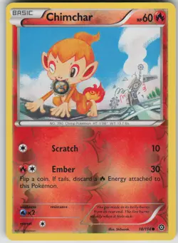 Pokemon TCG Chimchar Common Reverse Holo XY - Steam Siege 18/114 - Image 1