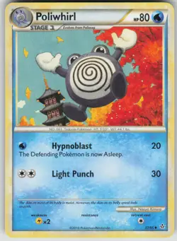 Pokemon TCG Poliwhirl Uncommon Unleashed 37/95 - Image 1