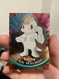 Machop #66 Foil Blue Logo - Topps Pokemon - LP - Image 1