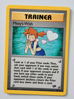 Misty's Wish 108/132 Pokemon Gym Challenge Regular, Ungraded, Excellent to NM - Image 1