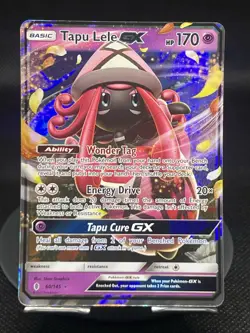 Pokemon TCG Tapu Lele GX 60/145 SM Guardians Rising Ultra Rare NM - Image 1