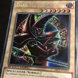 YUGIOH! Arkana Red Dark Magician (G) SBC1-ENG01 Secret Rare 1st Edition NM - Image 3