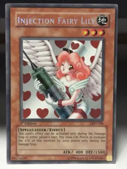 Injection Fairy Lily LOD-100 Legacy of Darkness 1st Edition Secret Rare #14 - Image 1