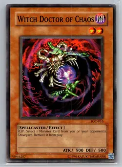 Invasion of Chaos #IOC-016 Witch Doctor of Chaos - VG - Image 1
