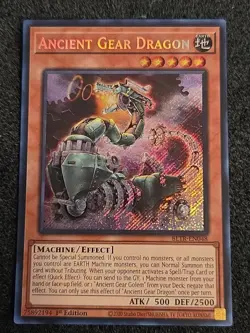 Yugioh Ancient Gear Dragon BLTR-EN048 Secret Rare 1st Ed NM - Image 1