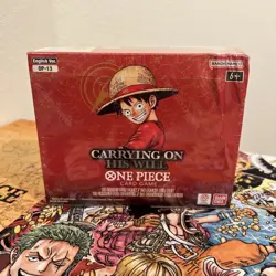 One Piece OP-13 Carrying on His Will Booster Box English Sealed - Dented Corner - Image 1