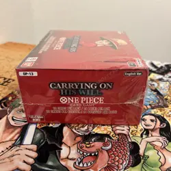 One Piece OP-13 Carrying on His Will Booster Box English Sealed - Dented Corner - Image 3