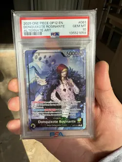 2025 ONE PIECE OP12-LEGACY OF THE MASTER #061 DONQUIXOTE ROSINANTE PSA 10 - Image 1