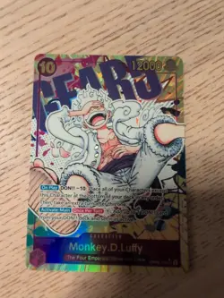 One Piece TCG Monkey. D. Luffy SCR Alt Art OP05-119, Awakening of the new Era - Image 1