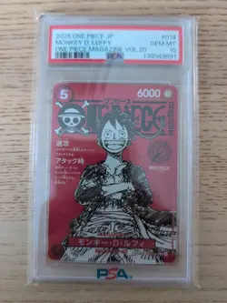 ☠ ONE PIECE Red Magazine Promo PSA 10 Monkey D Luffy ST21-014 2025 Japanese 🏴‍☠ - Image 1