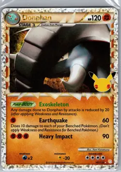Donphan (Prime) 107/123 Celebrations: Classic Collection - Pokemon Card - NM - Image 1