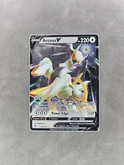 Pokemon TCG ⬜METAL CARD⬜ Arceus V 122/172 Ultra-Premium Collection - NM - Image 1