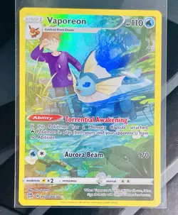 POKEMON TCG TRAINER GALLERY LOT (7 cards)- VAPOREON TG02/TG30 - Image 2