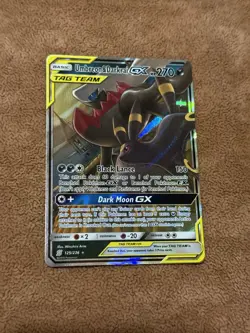 Pokemon TCG Umbreon and Darkrai GX Tag Team Card 125/236 NM - Image 1