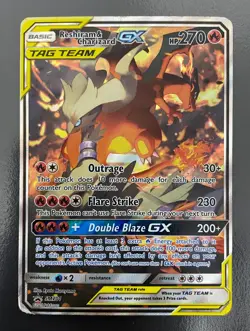 Reshiram & Charizard GX SM201 Sun & Moon Promo Holo | HP | Pokemon Card TCG - Image 1