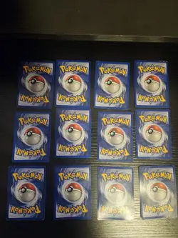 All Three Original Starters Pikachu Shadowless Pokemon Cards Lot Vintage Damage - Image 2