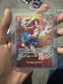 Portgas D. Ace SR OP02-013 [SP PAR] Parallel Two Legends English One Piece Card - Image 4