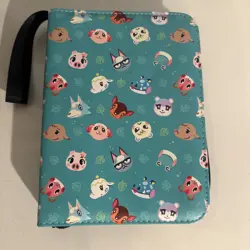 Binder For Cards Sports Ect 15 pages Zip Closure Brand New Animal Cros - Image 1
