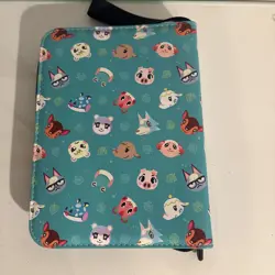Binder For Cards Sports Ect 15 pages Zip Closure Brand New Animal Cros - Image 3