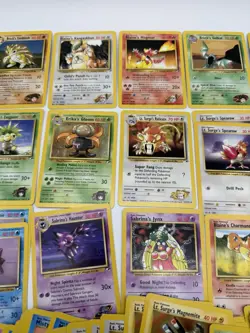 Pokemon Lot of 50+ Gym Heroes LP-NM Cards TCG WOTC Sabrina Erika Brock Misty VTG - Image 3
