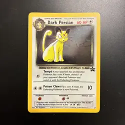 Pokemon TCG Dark Persian Black Star Promo #17 Holo Card WOTC LP - Image 1