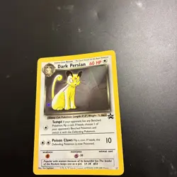 Pokemon TCG Dark Persian Black Star Promo #17 Holo Card WOTC LP - Image 3