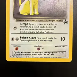 Pokemon TCG Dark Persian Black Star Promo #17 Holo Card WOTC LP - Image 5