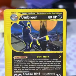Pokemon TCG 2002 Umbreon Aquapolis 41/147 Non Holo Rare Card regular E-reader - Image 2