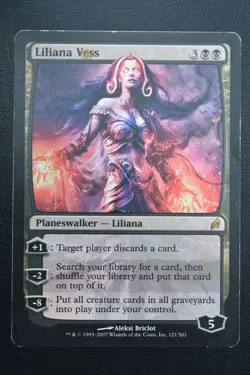 Magic The Gathering MTG LILIANA VESS Lorwyn HP Damaged - Image 1