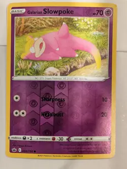 Galarian Slowpoke 054/198 Chilling Reign Pokemon Reverse Holo Foil Rare Nice! - Image 1