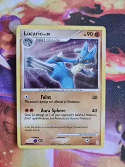 Pokemon - Lucario - 3/11 - Holo - DP Trainer Kit: Manaphy & Lucario - LP - Image 1